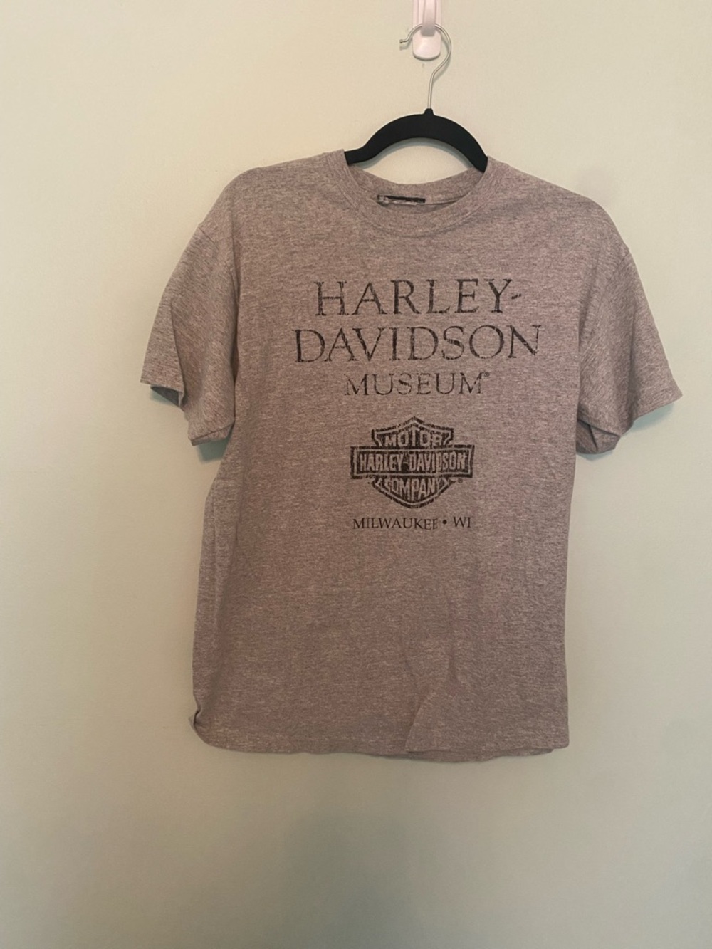 Harley-Davidson Heather Gray Museum Logo Short Sleeve Tee